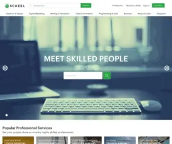 Sckeel.com(Find a freelancer or become one) Screenshot