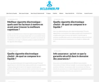 Scleaner.fr(Un site pour découvrir de nouveaux horizons) Screenshot