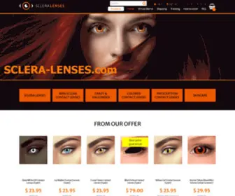 Sclera-Lenses.com(Sclera Contact Lenses) Screenshot