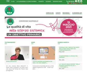 Sclerodermia.net(Gruppo Italiano per la Lotta alla Sclerodermia) Screenshot