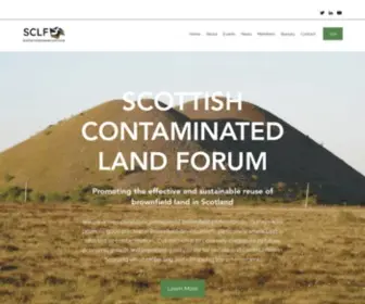 SCLF.co.uk(Scottish Contaminated Land Forum) Screenshot