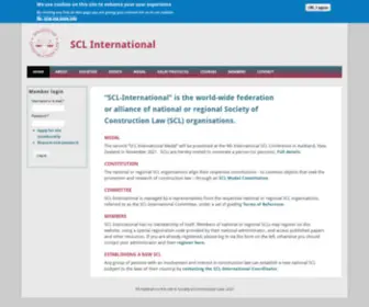 Sclinternational.org(Society of Construction Law International) Screenshot