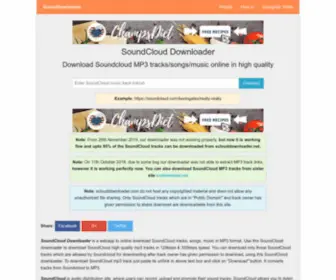 Sclouddownloader.net(Soundcloud downloader) Screenshot