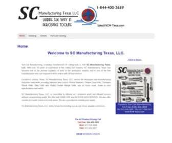 SCM-Texas.com(SC Manufacturing Texas) Screenshot