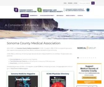 Scma.org(Sonoma-Mendocino-Lake Medical Association) Screenshot