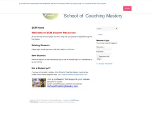 SCmcoachtraining.com(SCM Coach Training) Screenshot