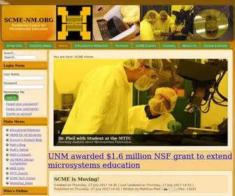 Scme-NM.org(Southwest Center for Microsystems Education) Screenshot