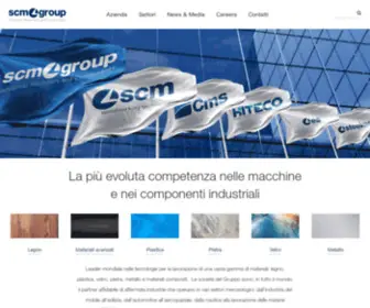 SCMgroup.it(SCM Group è leader mondiale nelle tecnologie per la lavorazione di una vasta gamma di materiali) Screenshot