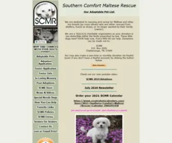 SCmradoption.com(Southern Comfort Maltese Rescue) Screenshot