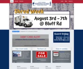 Scnationalguardfcu.org(South Carolina National Guard FCU) Screenshot