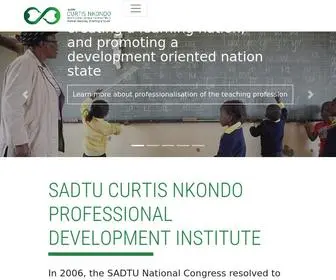 SCNpdi.org.za(SADTU Curtis Nkondo Professional Development Institute) Screenshot