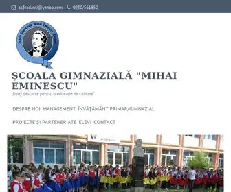 Scoala3Radauti.ro(ȘCOALA GIMNAZIALĂ "MIHAI EMINESCU") Screenshot