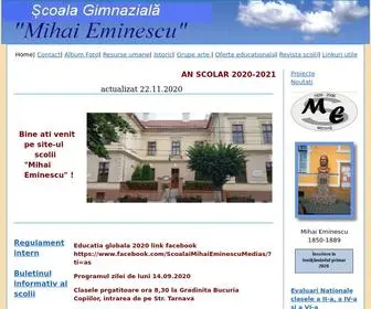 Scoalaeminescumedias.ro(Scoala Generala "Mihai Eminescu" Medias) Screenshot