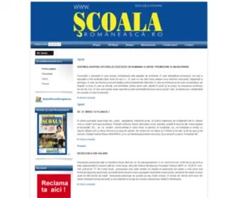 Scoalaromaneasca.ro(Promovăm educația de calitate) Screenshot