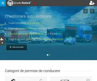 Scoalarutiera.ro(Chestionare auto DRPCIV (DGPCIexplicate audio video) Screenshot