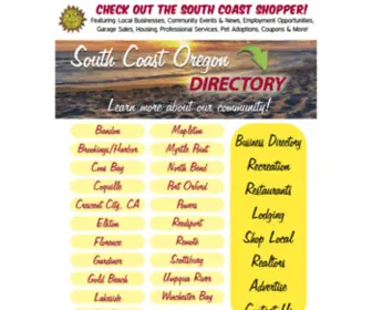 Scod.com(South Coast Oregon Directory Online) Screenshot