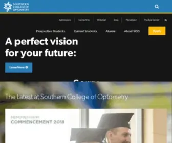 Sco.edu(Southern College of Optometry (SCO)) Screenshot