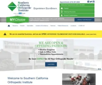 Scoi.com(Southern California Orthopedic Institute) Screenshot