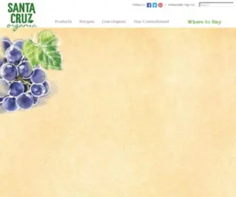 Scojuice.com(Santa Cruz Organic®) Screenshot