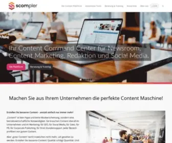 Scompler.com(Das Content Command Center für Newsroom) Screenshot
