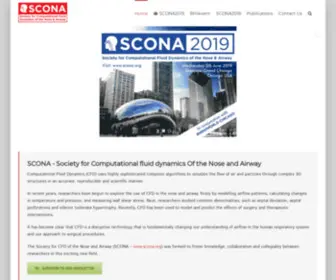 Scona.org(Society for Computational Fluid Dynamics of the Nose & Airway (SCONA)) Screenshot