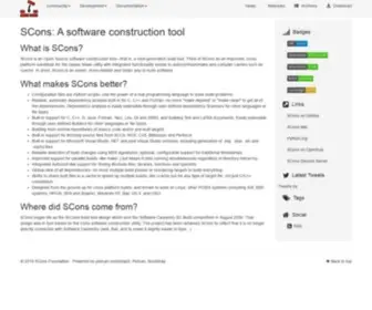 Scons.org(A software construction tool) Screenshot