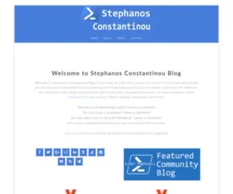 Sconstantinou.com(Stephanos Constantinou Blog) Screenshot