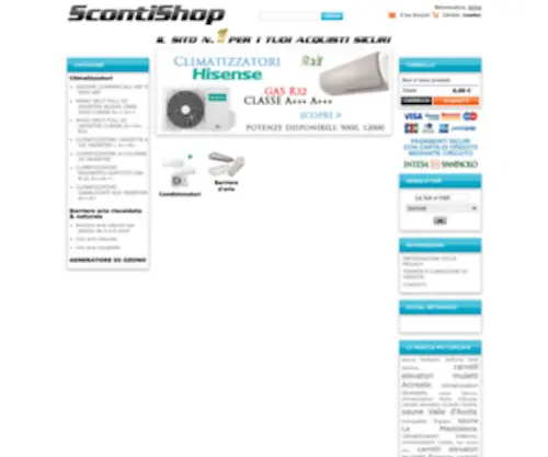 Scontishop.it(Il sito numero 1 di acquisti online a prezzi scontati per aziende e privati) Screenshot