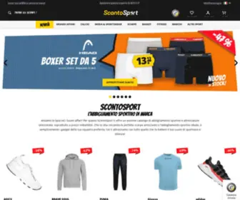 Scontosport.it(Il tuo shop per abbigliamento sportivo a prezzi ridotti) Screenshot