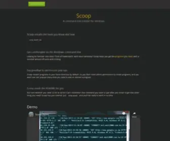 Scoop.sh(A command) Screenshot