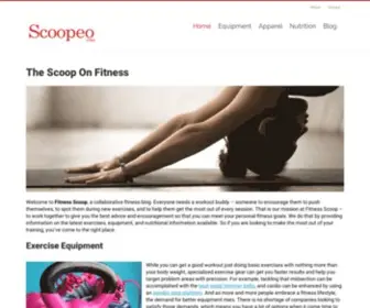 Scoopeo.com(The Scoop On Everyday Fitness) Screenshot
