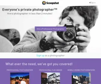 Scoopshot.com(Scoopshot) Screenshot
