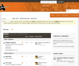 Scooter-Freaks.nl(Alles voor de echte scooter liefhebber) Screenshot