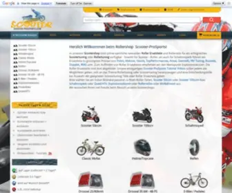 Scooter-Prosports.com(ScooterTuning Roller Ersatzteile Zubehör Shop√Scooter) Screenshot