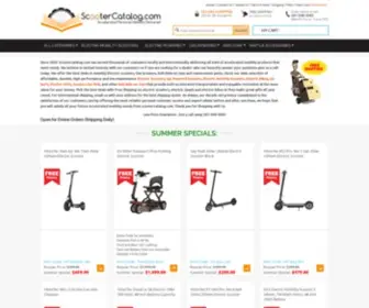 Scootercatalog.com(Electric Mobility Scooters and Bikes) Screenshot