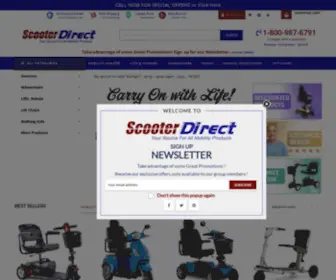 Scooterdirect.com(Power Scooters) Screenshot