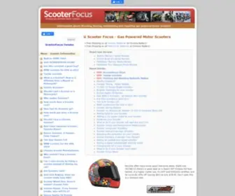 Scooterfocus.com(Scooter Focus) Screenshot