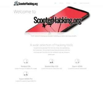 Scooterhacking.org(ScooterHacking) Screenshot