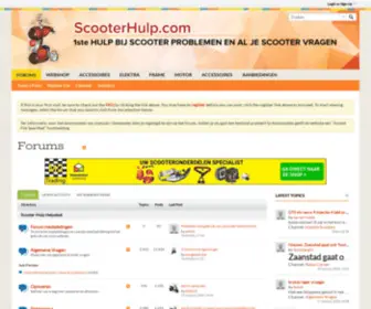 Scooterhulp.com(Gratis hulp bij scooter problemen en tuning) Screenshot