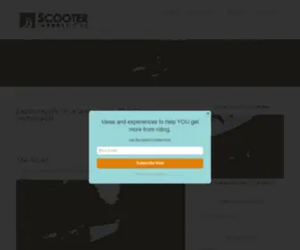 Scooterinthesticks.com(Exploring life on a Vespa and a BMW K75 motorcycle) Screenshot