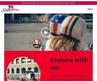 Scooteroma.com(Vespa Tours Rome) Screenshot