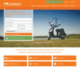 Scooterplaats.nl(Nieuwe en tweedehands scooters en brommers vind je hier te koop) Screenshot