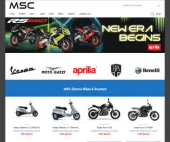 Scooters.co.uk(Motorcycles & Scooter Centre for Nottingham) Screenshot