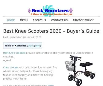 Scootersforknee.com(The 7 Best Knee Scooters (Reviewed forComplete Guide) Screenshot