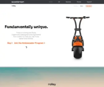 Scooterson.com(Intelligent electric scooters from the future. Scooterson) Screenshot