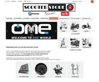 ScooterStoreparis.com(CONCESSIONNAIRE EXCLUSIF PIAGGIO VESPA GILERA PARIS) Screenshot