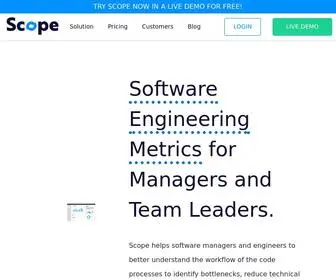 Scope.ink(Software Engineering Metrics for Managers and Team Leaders) Screenshot