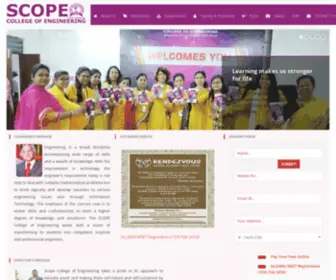 Scopecollege.in(SCOPE Engineering College Bhopal) Screenshot