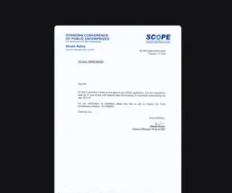 Scopeconventioncentre.in(SCOPE) Screenshot