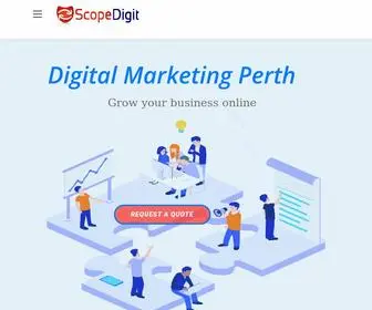 Scopedigit.com.au(Full service digital marketing Perth) Screenshot